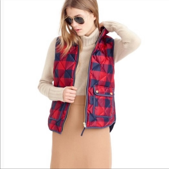 Jcrew plaid vest